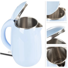 1.8L Classic Cuisine Electric Kettle - Auto-Off Rapid Boil Water Heater, Blue Hand C Mart