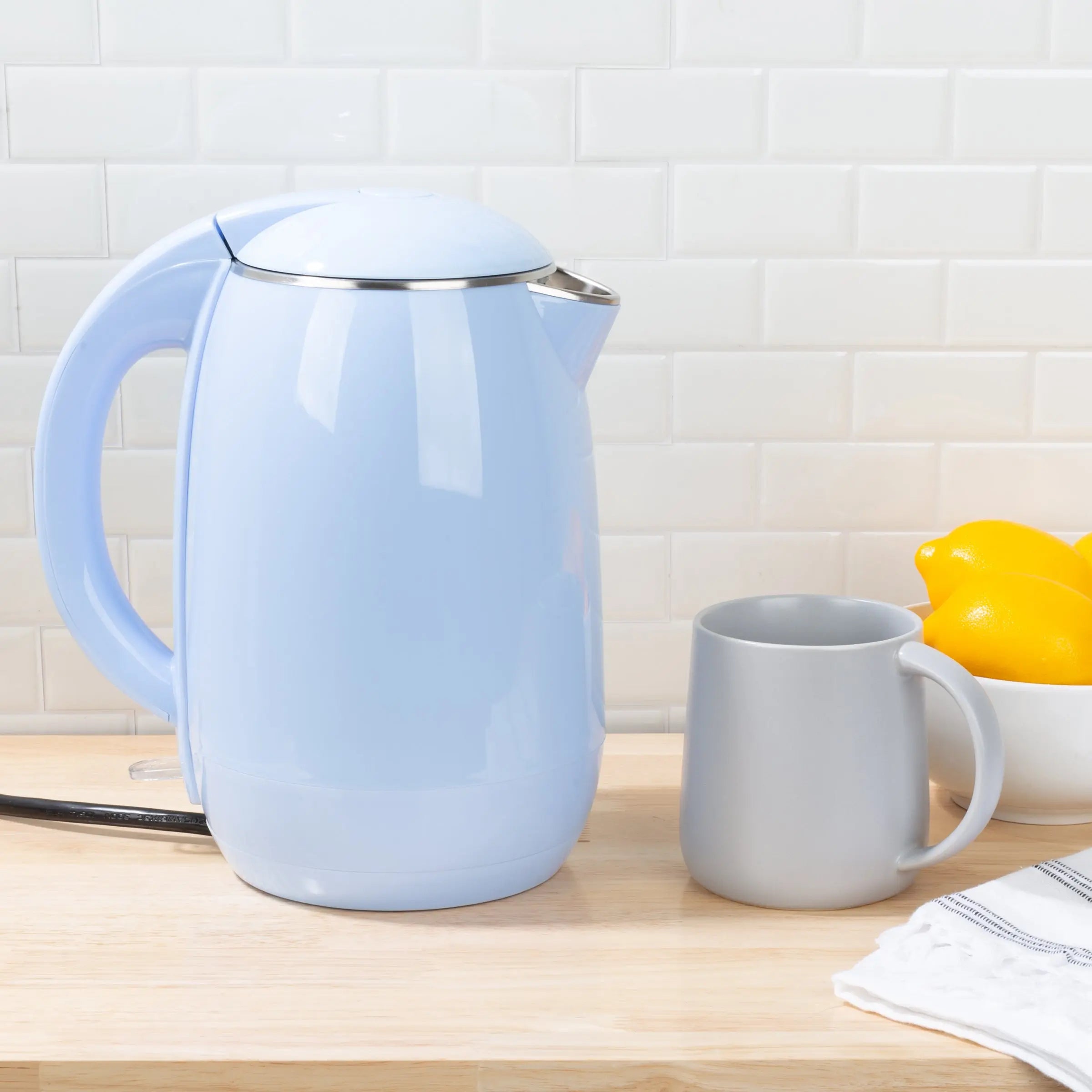 1.8L Classic Cuisine Electric Kettle - Auto-Off Rapid Boil Water Heater, Blue Hand C Mart