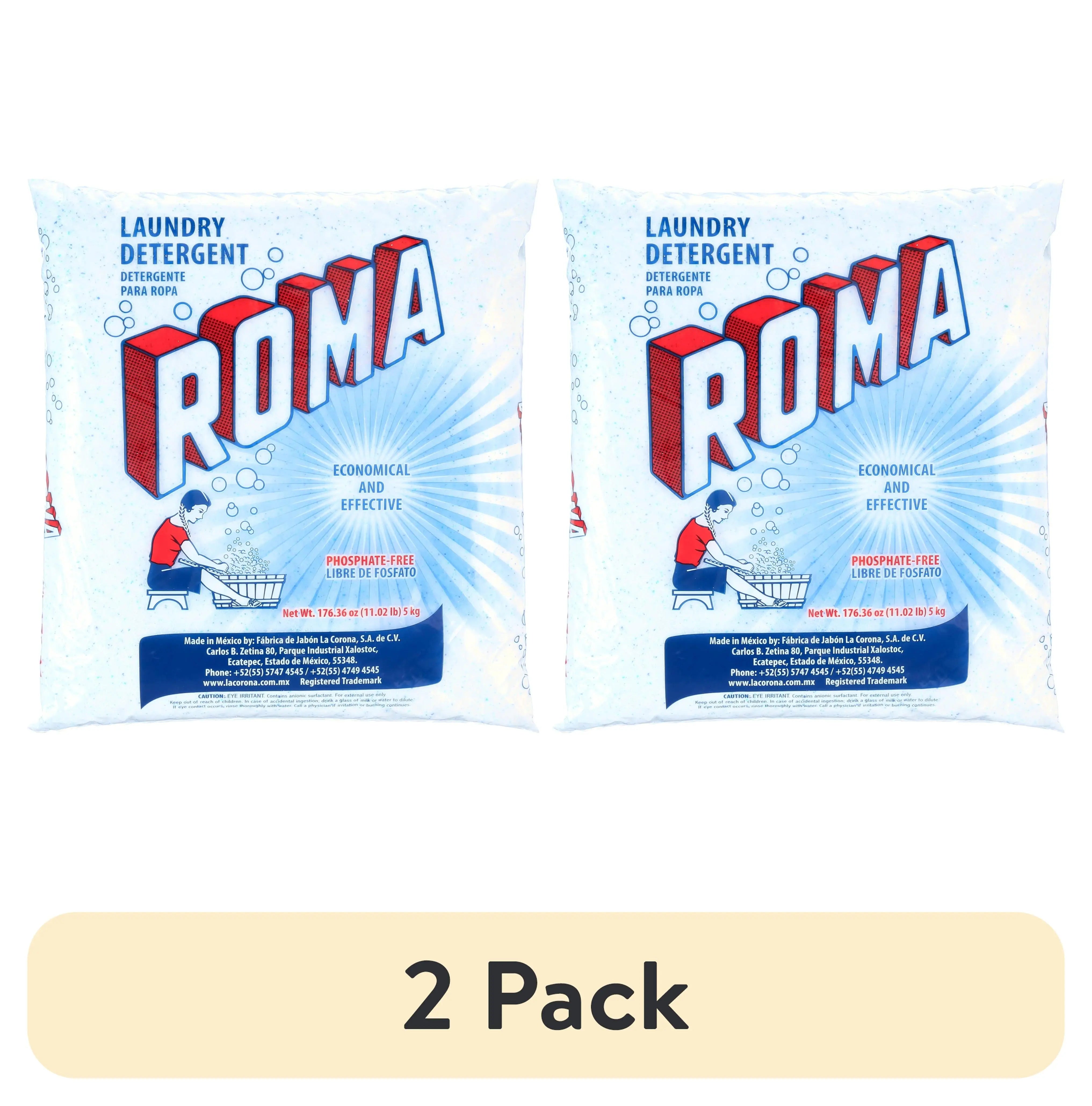 Roma laundry detergent 2-pack, 176.36 oz biodegradable formula
Close-up of Roma laundry detergent packaging
Roma detergent in large 176.36 oz size for multiple loads
Phosphate-free Roma laundry detergent for all fabrics
Roma eco-friendly laundry detergent with powerful cleaning
Economical Roma detergent for bright and fresh clothes
Roma biodegradable laundry powder for family use
Laundry detergent with Roma’s powerful formula
Roma detergent for fresh and sparkling clothes
Eco-friendly Roma laundry solution 