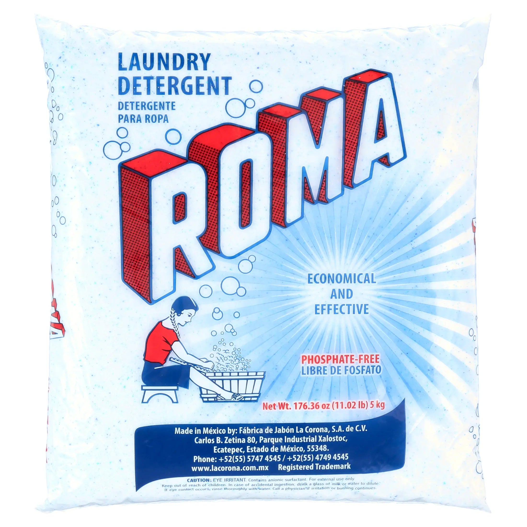 (2 pack) Roma Laundry Detergent, 176.36 Ounce Hand C Mart