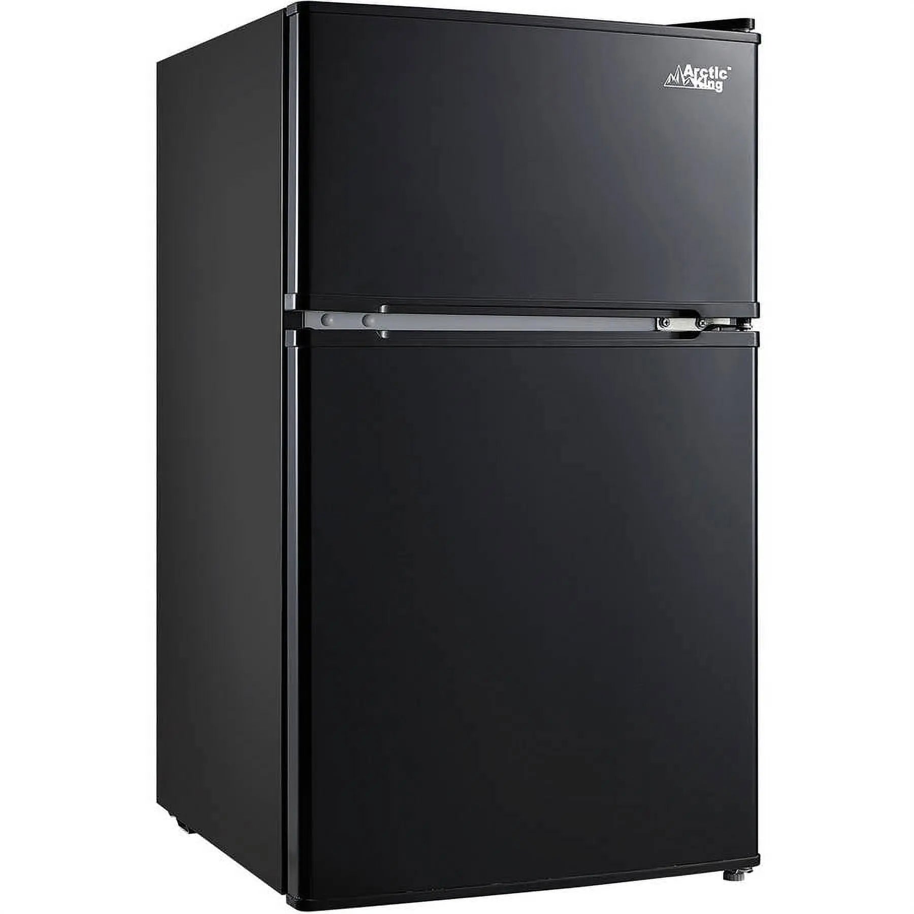 Arctic King 3.2 Cu ft Two Door Mini Fridge with Freezer, Black, E-Star, ARM32D5ABB Hand C Mart