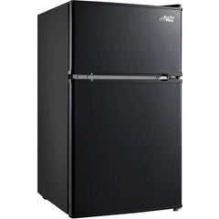 Arctic King 3.2 Cu ft Two Door Mini Fridge with Freezer, Black, E-Star, ARM32D5ABB Hand C Mart