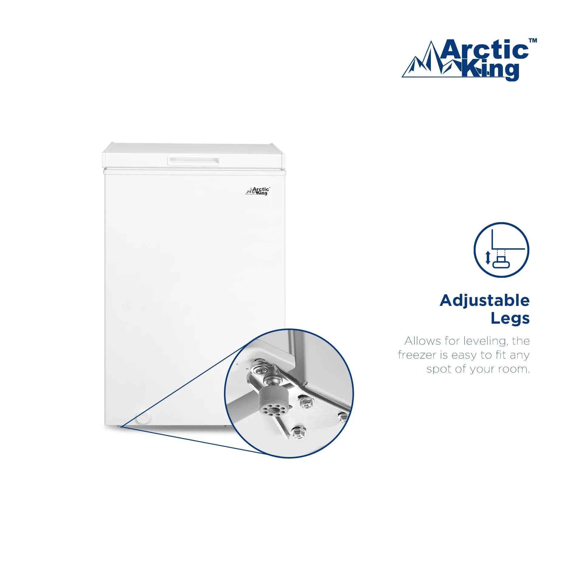 Arctic King 3.5 Cu.ft Chest Freezer, White Hand C Mart