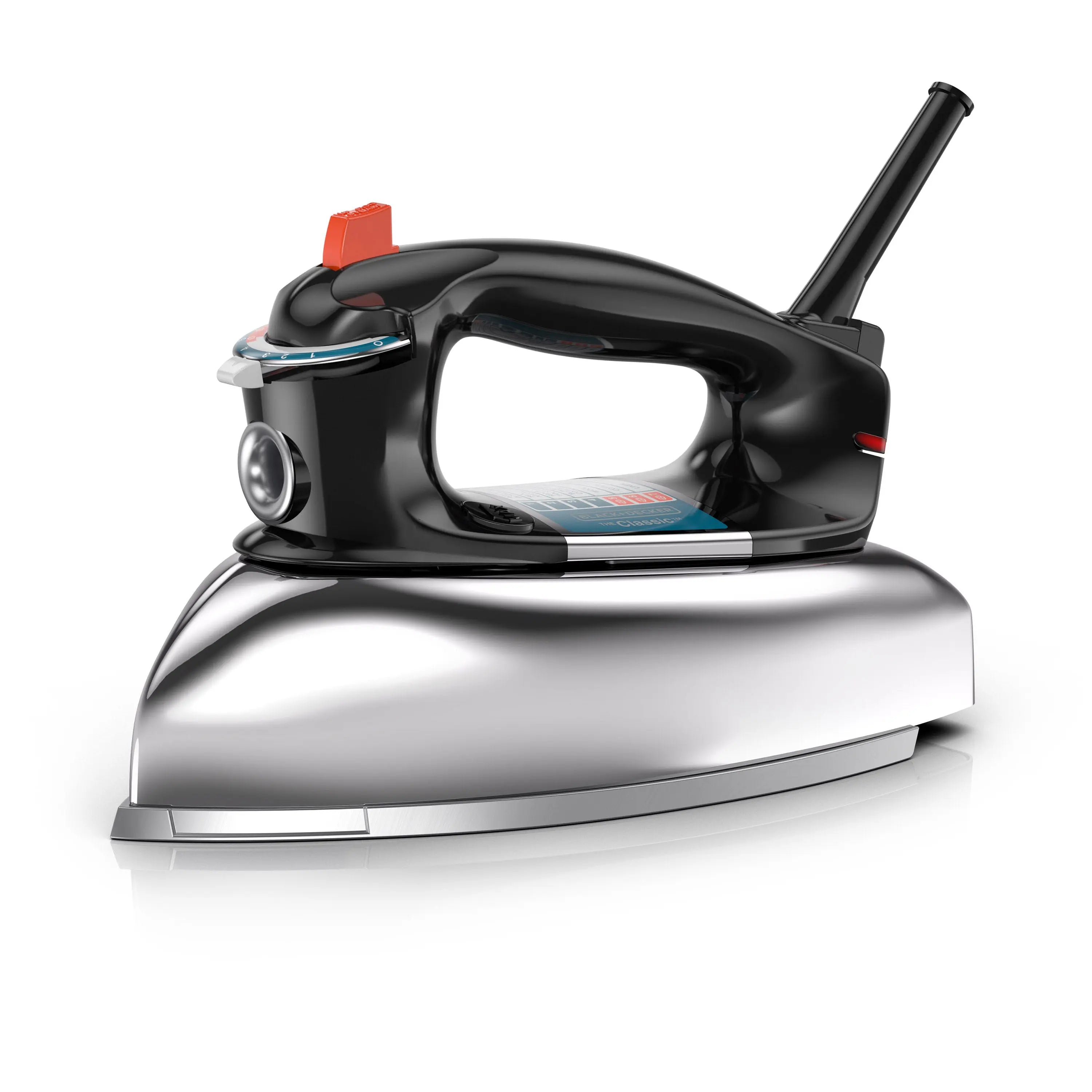 BLACK+DECKER Classic Iron with Aluminum Soleplate, Silver, F67E Hand C Mart