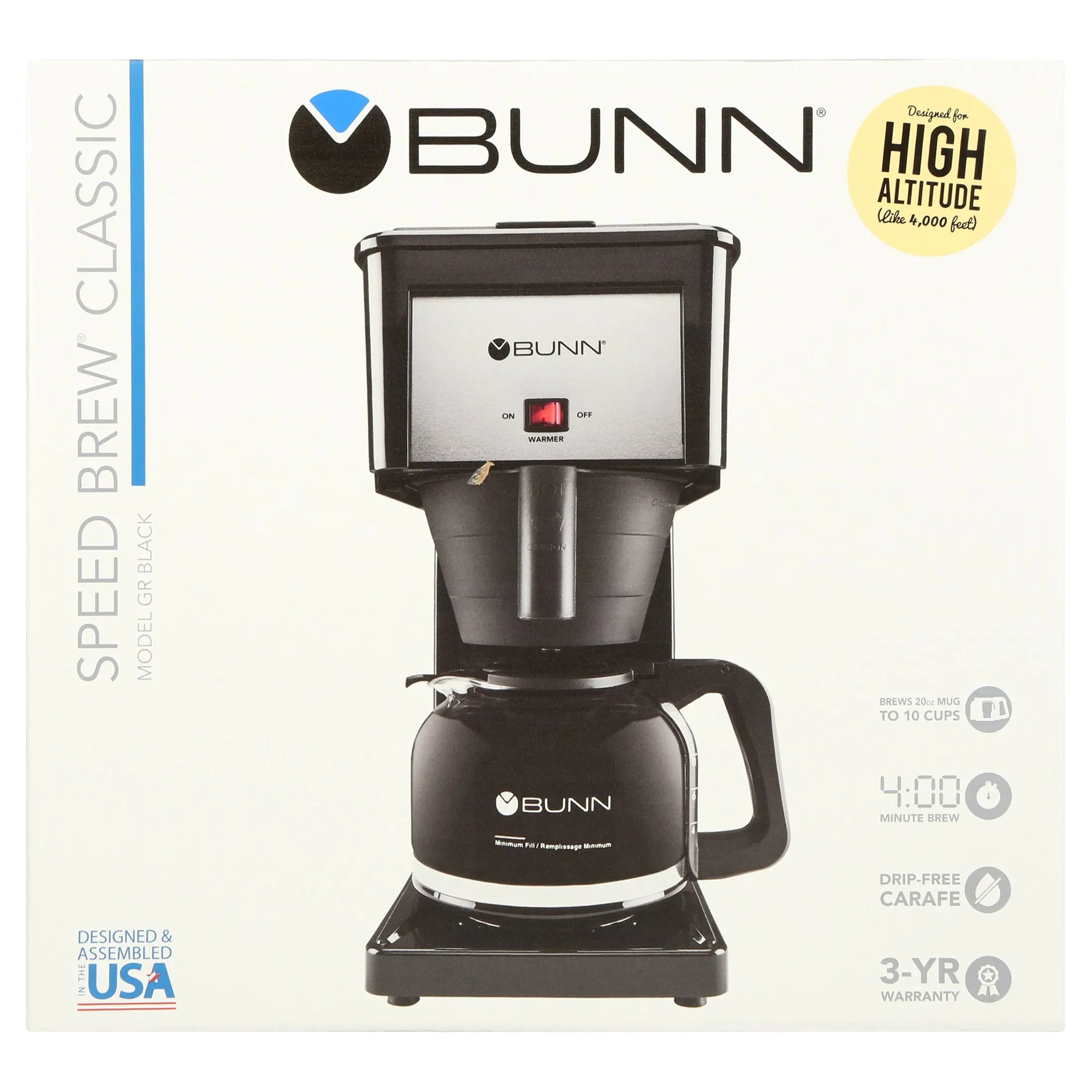 BUNN GRB High Altitude 10-Cup Drip Coffee Maker (Condition: New) Hand C Mart