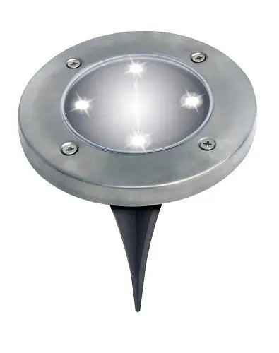 Bell + Howell Disk Lights Weather Proof Solar Powered LED Outdoor Lights As Seen on TV 4 Pack Hand C Mart