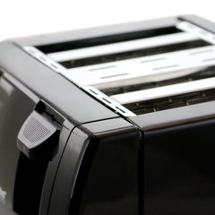 Better Chef 4 Slice Dual-Control Black Toaster Hand C Mart