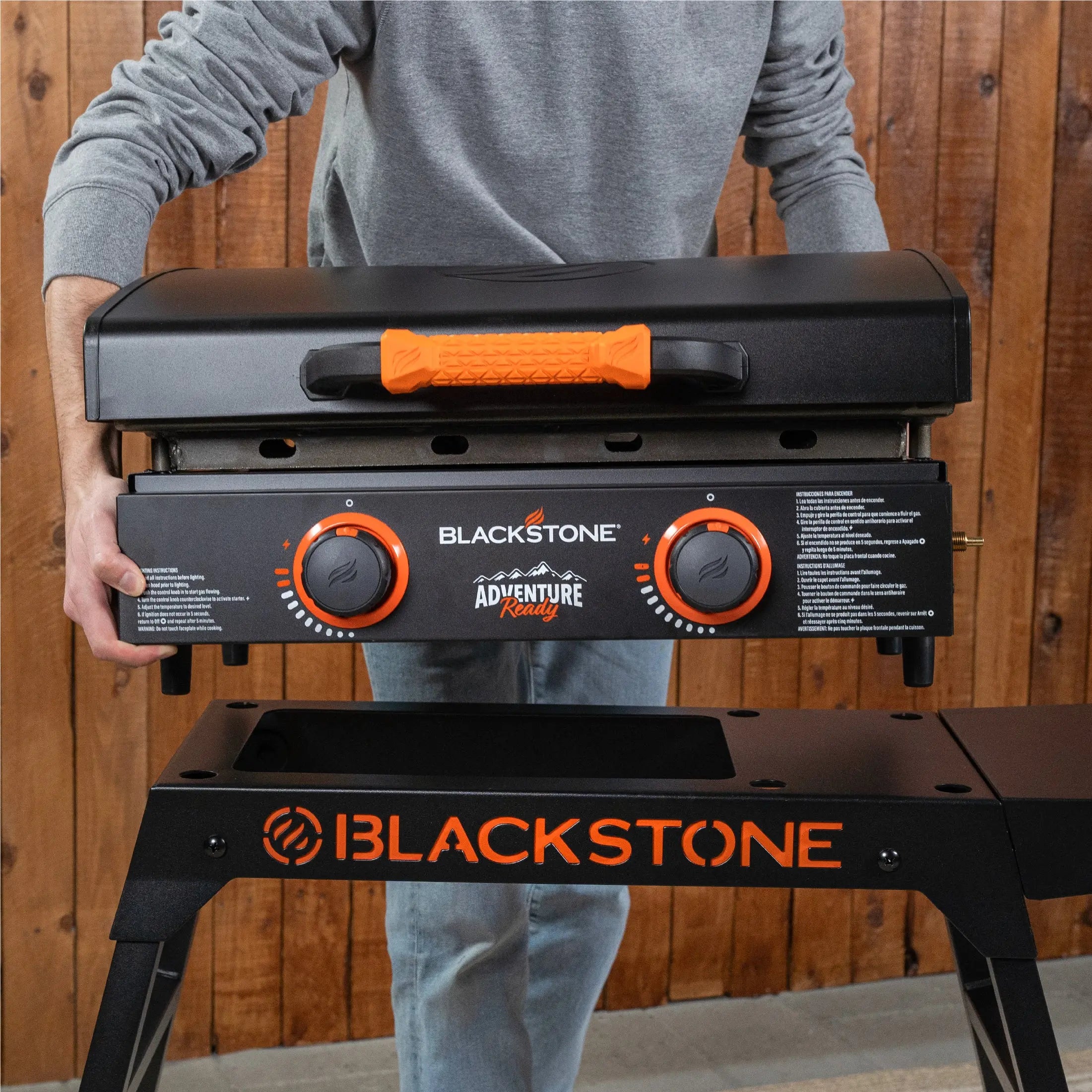 Blackstone Adventure Ready 22" Omni Griddle with Stand and Adapter Hose Hand C Mart