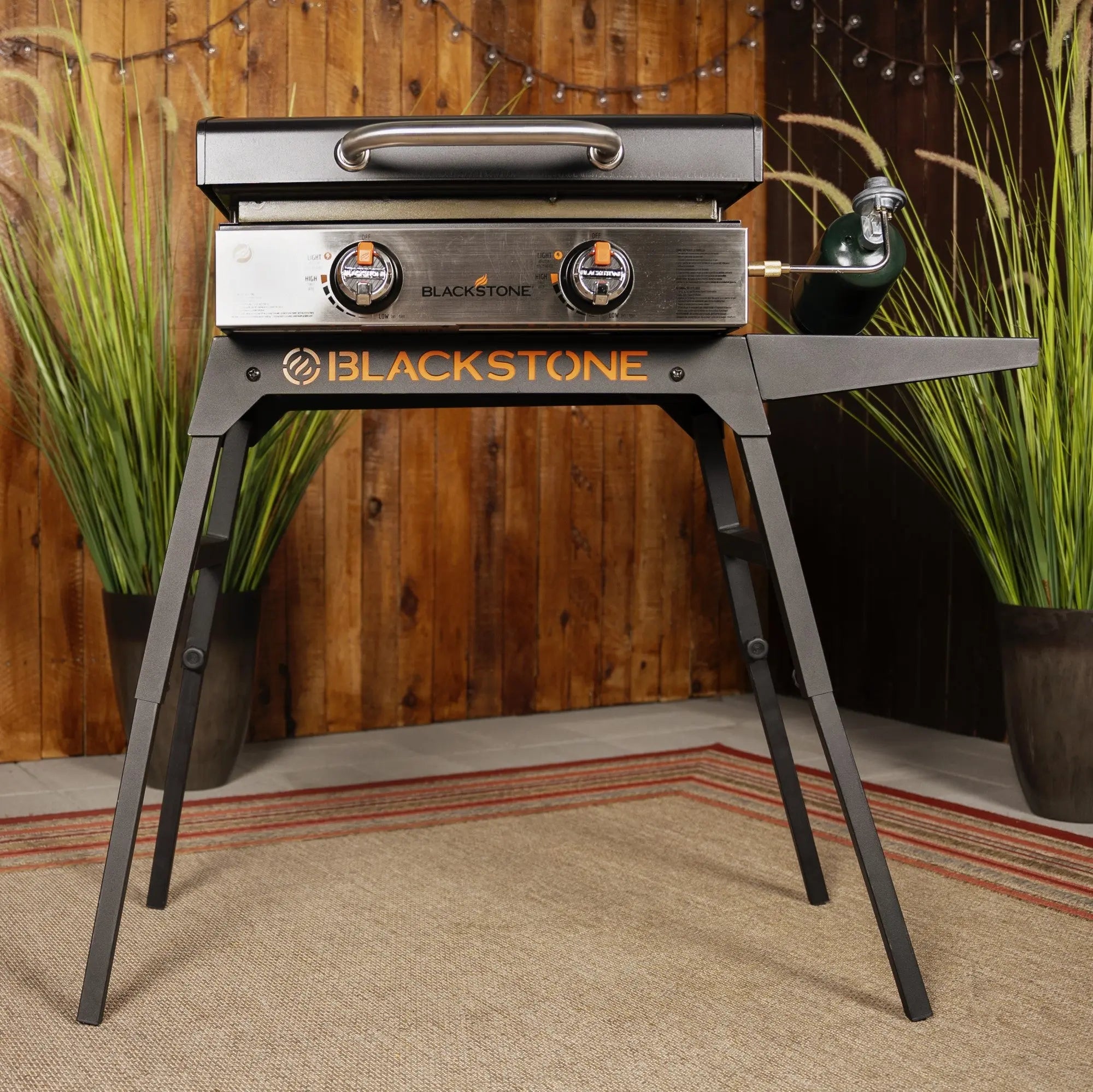 Blackstone Griddle Accessory Steel Grill Table - Fits 22" and 17" Tabletop Griddles Hand C Mart