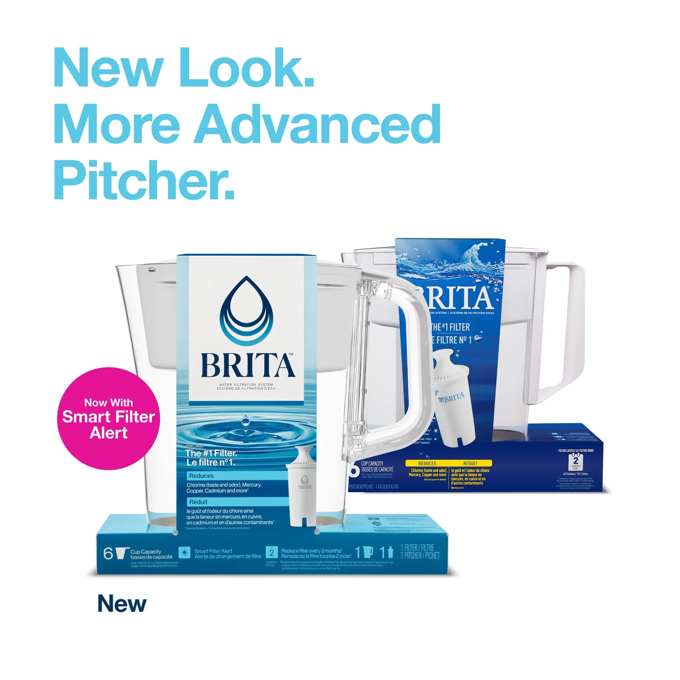 BPA-free Brita Denali water pitcher with SmartLight indicator
