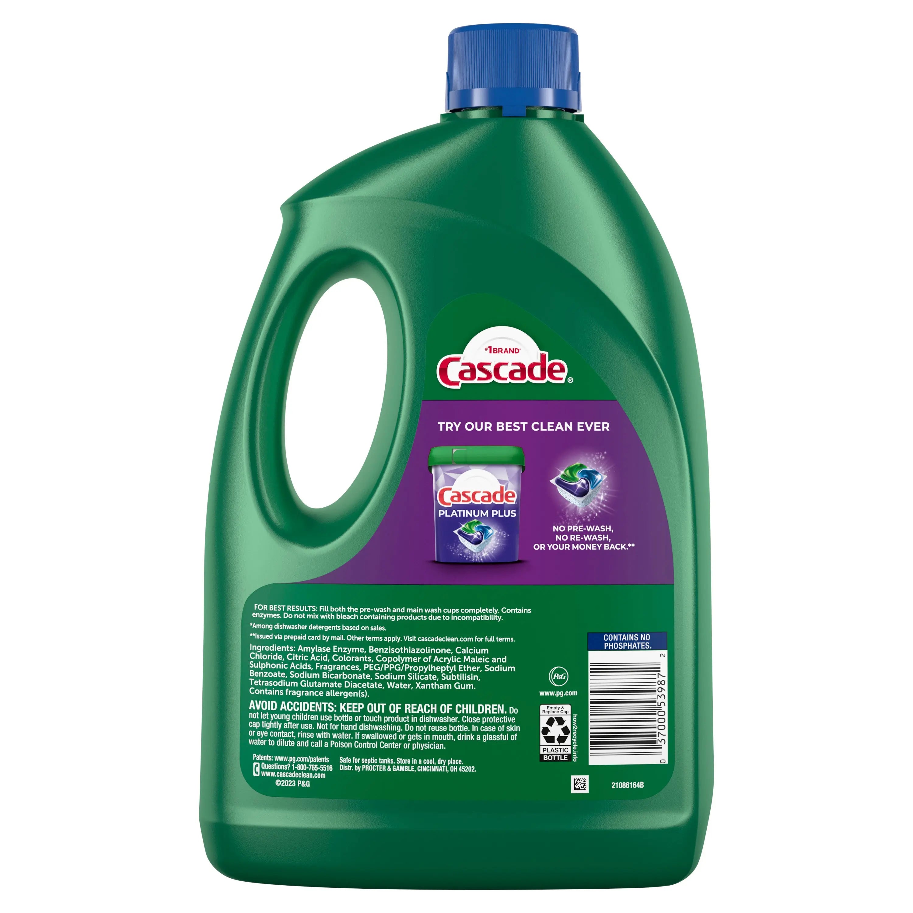 Cascade Complete Gel Dishwasher Detergent, Fresh Scent, 120 fl oz Hand C Mart