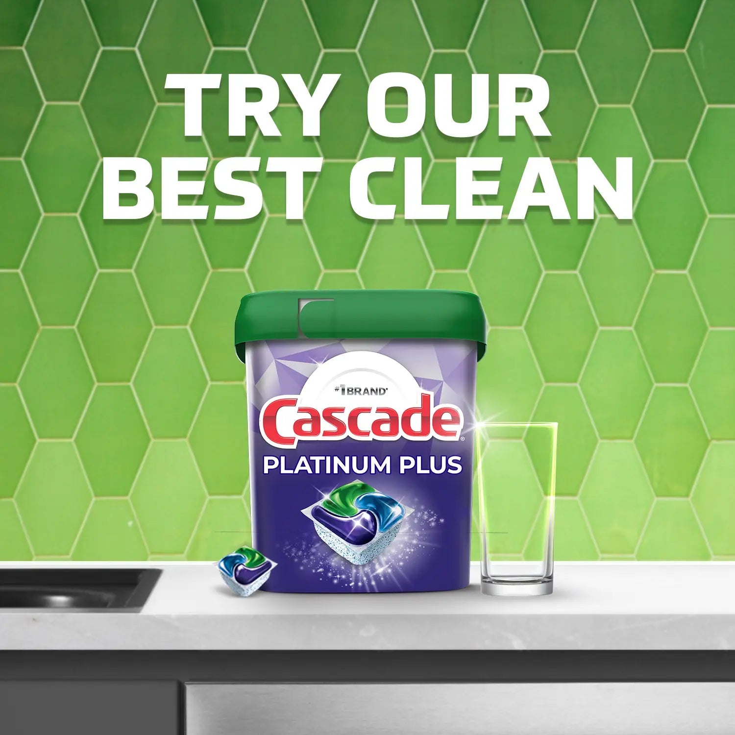 Cascade Complete Pods, Action Pacs Dishwasher Detergent, Fresh, 59 Ct Hand C Mart