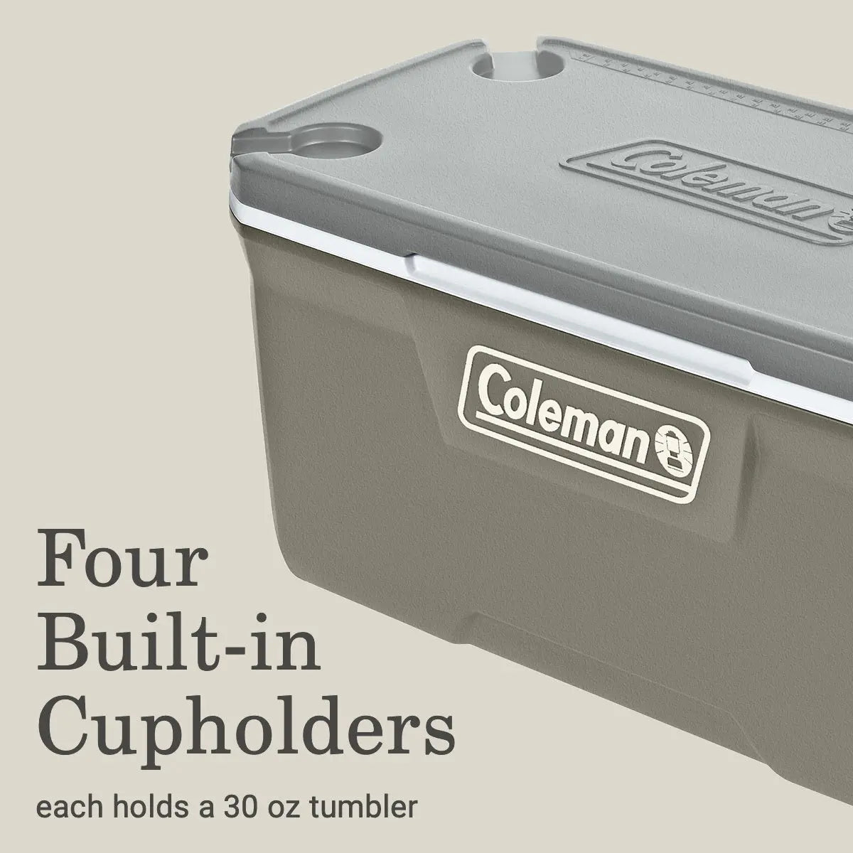 Coleman 316 Series 120QT Hard Chest Cooler, Silver Ash Hand C Mart