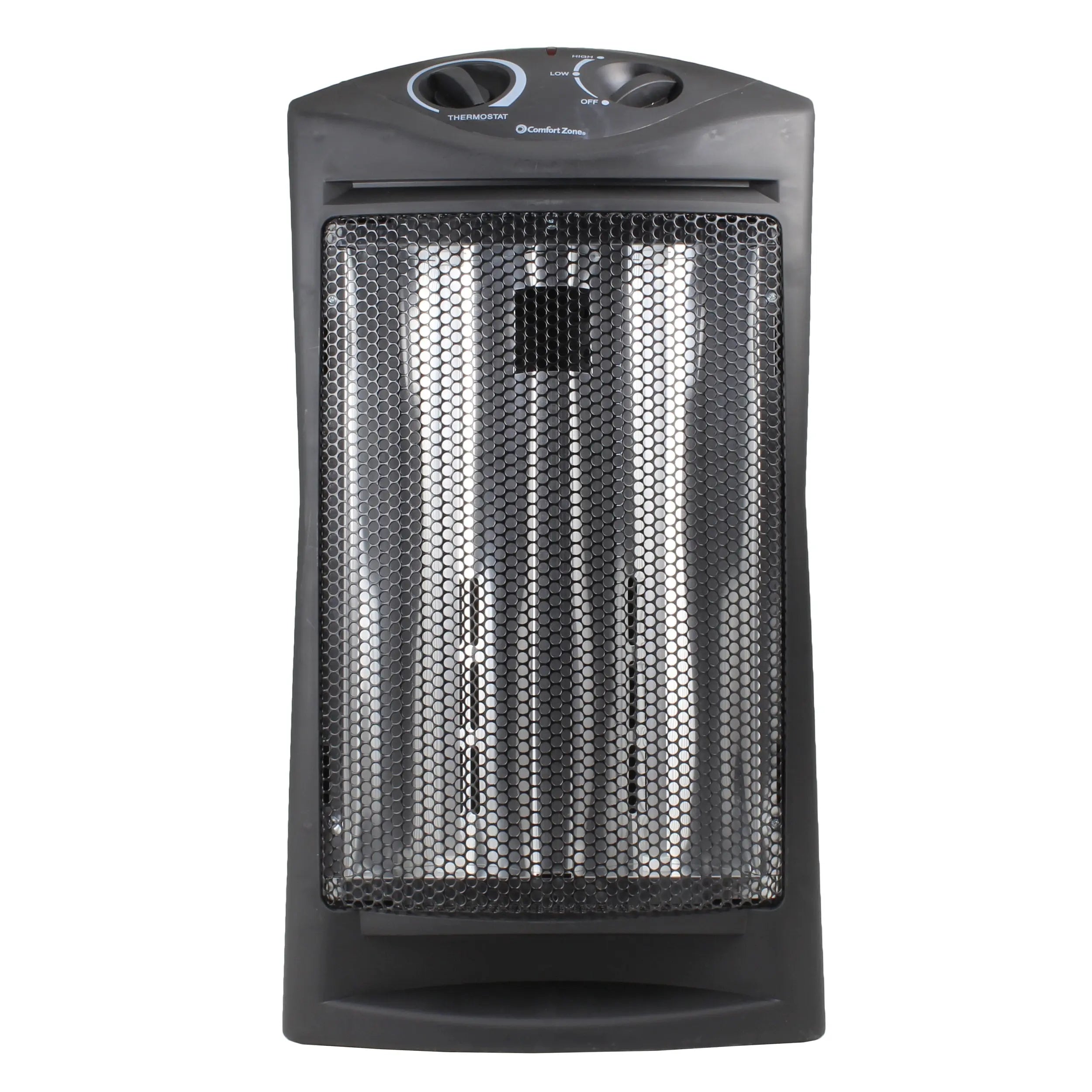 Comfort Zone CZQTV007BK Fan-Assisted Tower Radiant Quartz Heater Hand C Mart