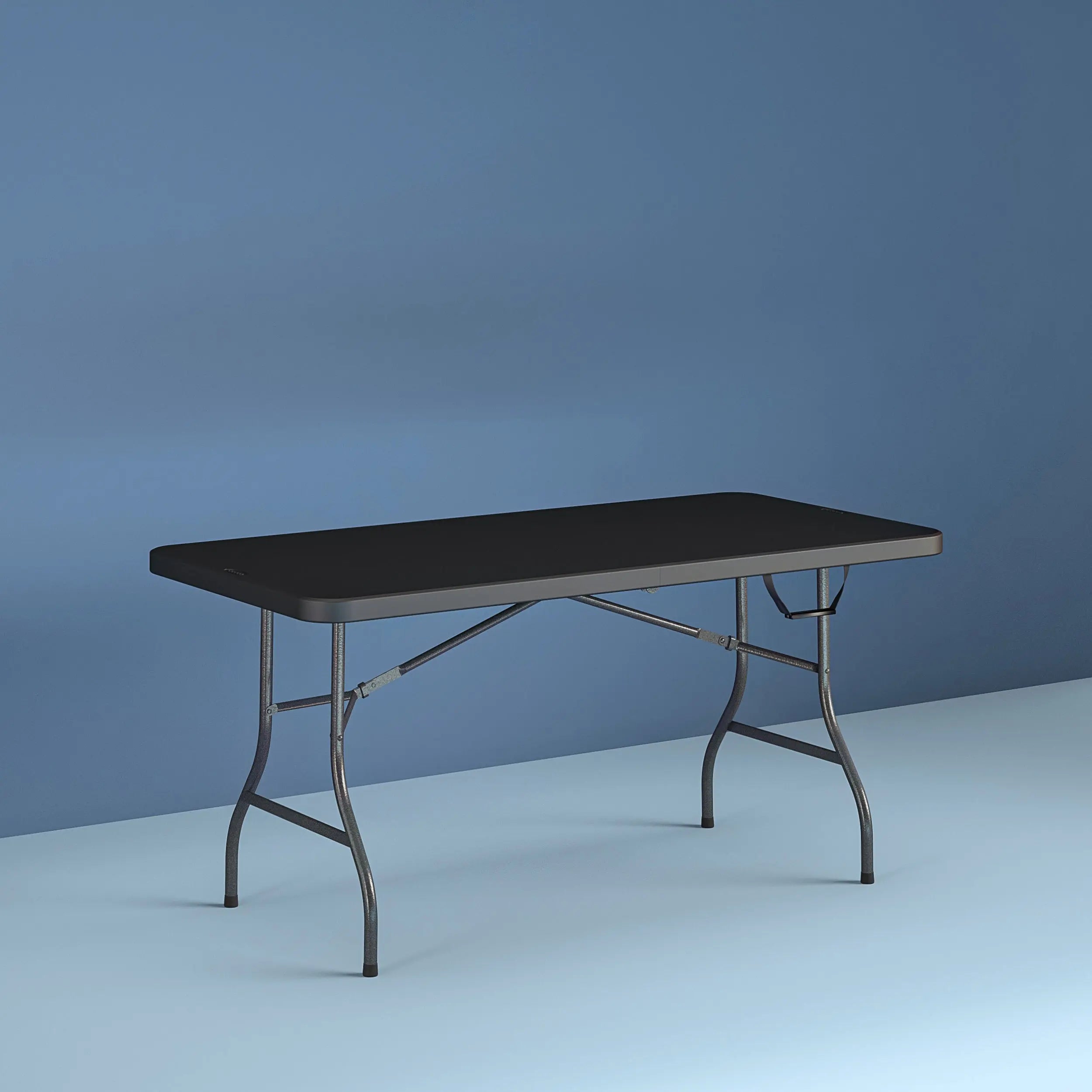 Cosco 6 Foot Centerfold Folding Table, Black Hand C Mart