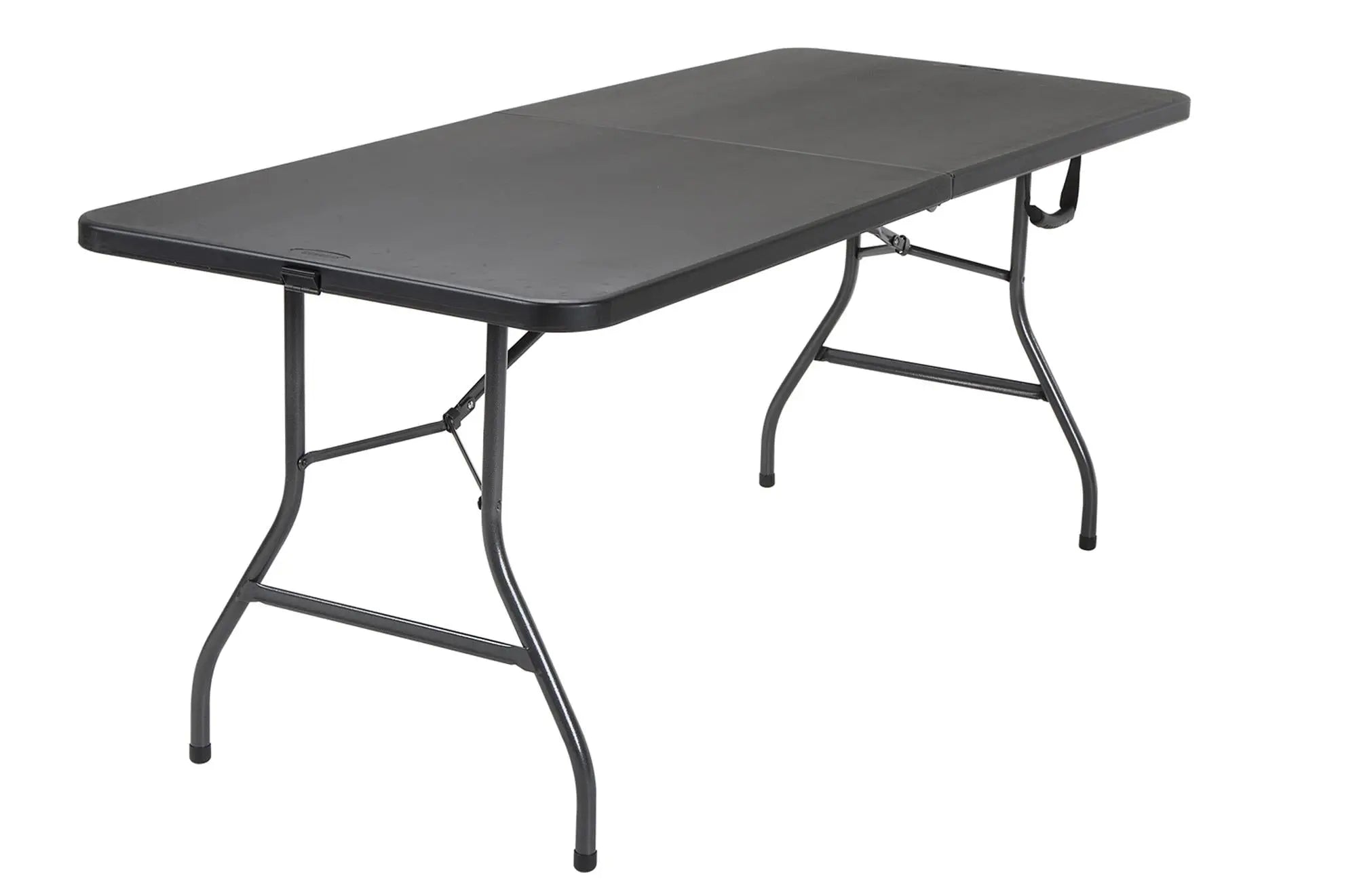 Cosco 6 Foot Centerfold Folding Table, Black Hand C Mart