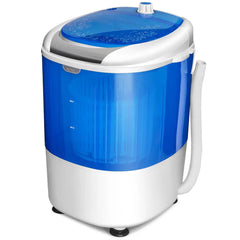 Costway 5.5lbs Portable Mini Compact Washing Machine Electric Laundry Spin Washer Dryer Blue Hand C Mart