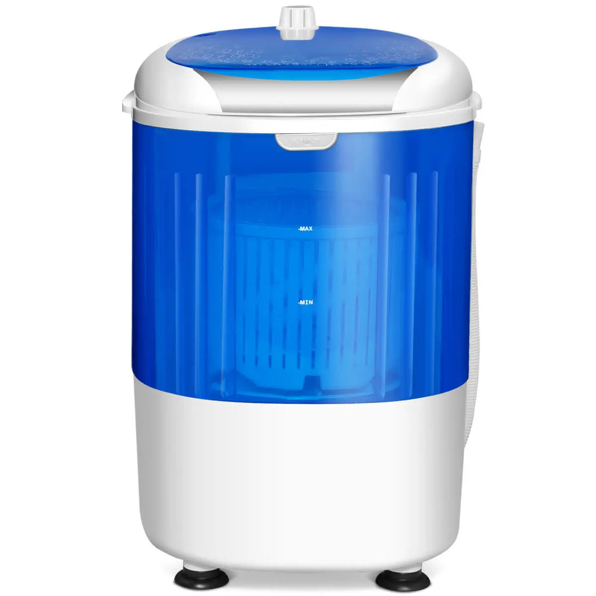 Costway 5.5lbs Portable Mini Compact Washing Machine Electric Laundry Spin Washer Dryer Blue Hand C Mart