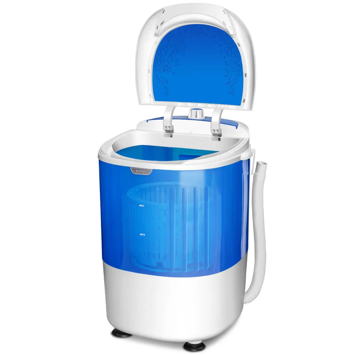 Costway 5.5lbs Portable Mini Compact Washing Machine Electric Laundry Spin Washer Dryer Blue Hand C Mart