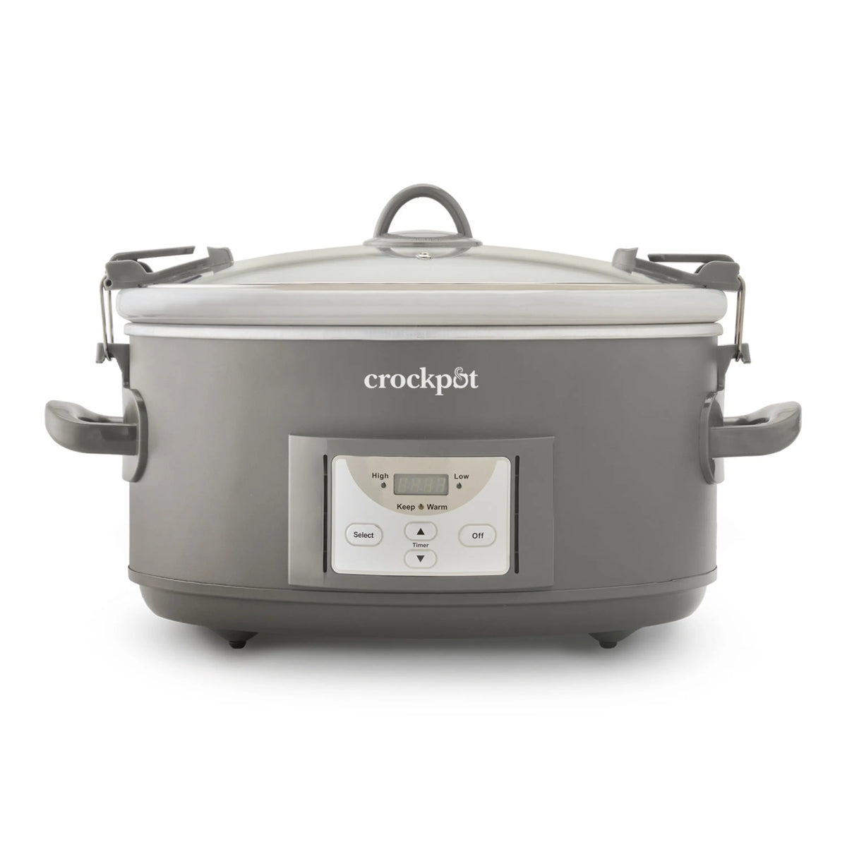 Crock-Pot® Programmable 7-Quart Cook and Carry Slow Cooker, Grey Hand C Mart