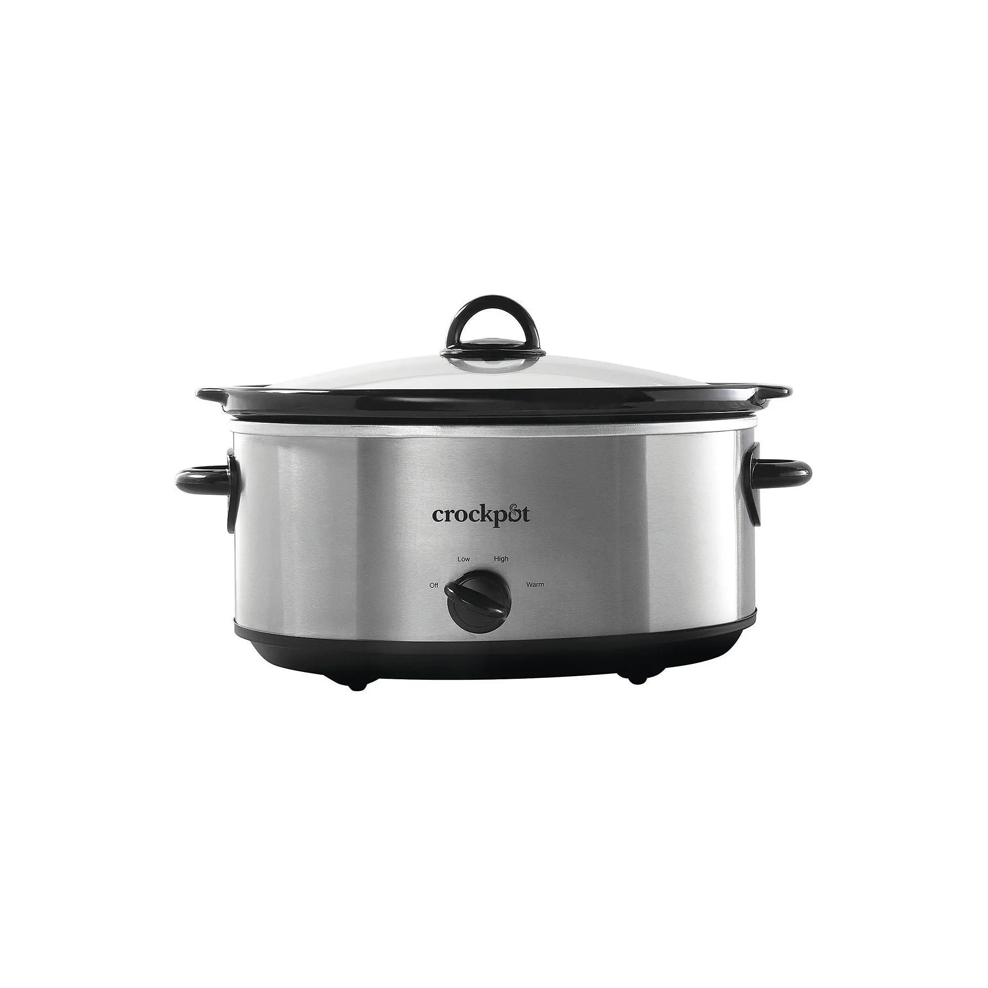 Crockpot™ 7-Quart Slow Cooker, Manual, Stainless Steel Hand C Mart