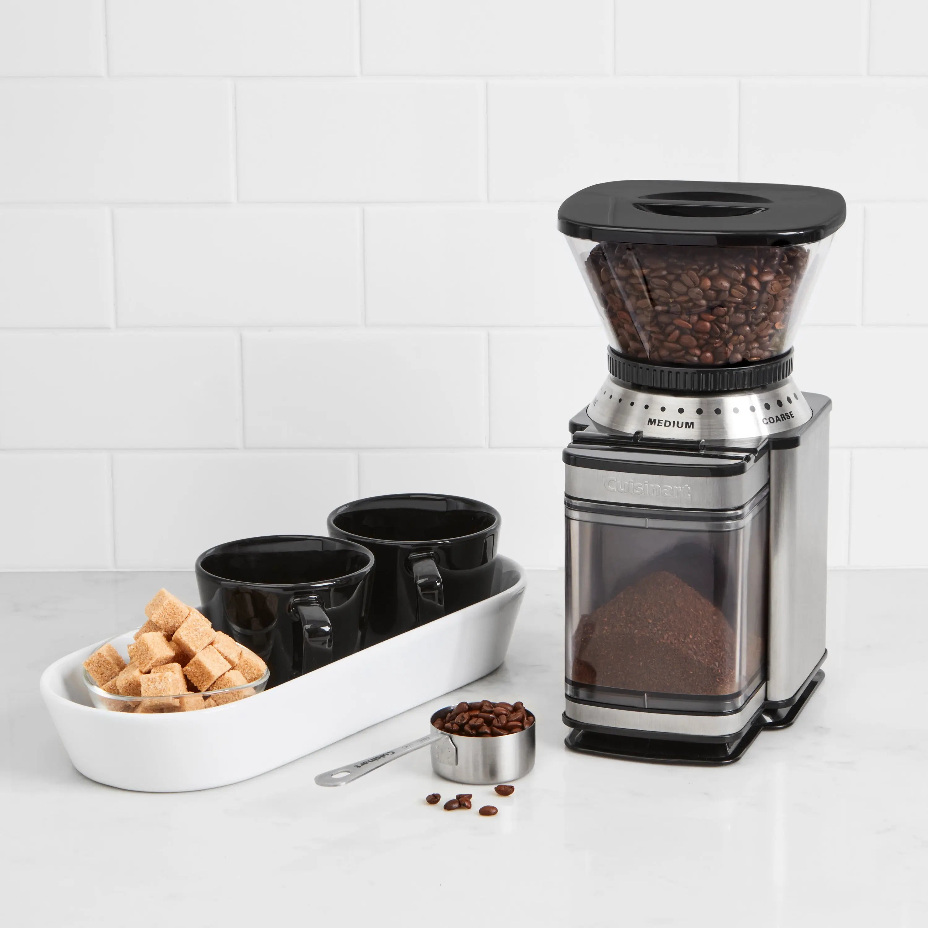 Cuisinart 32 Cup Supreme Grind Burr Coffee Grinder , Stainless Steel, DBM-8WM Hand C Mart