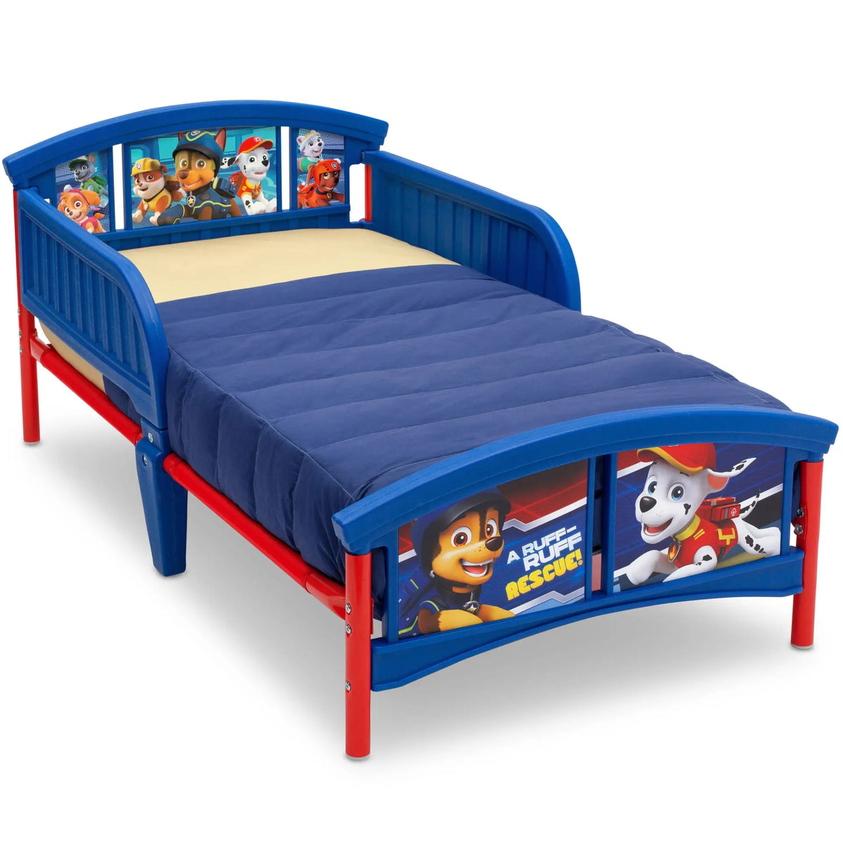 Delta Children Nick Jr. PAW Patrol Plastic Toddler Bed, Blue Hand C Mart