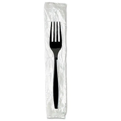 Dixie Individually Wrapped Heavyweight Soup Spoons, Polystyrene, Black, 1,000/Carton Hand C Mart