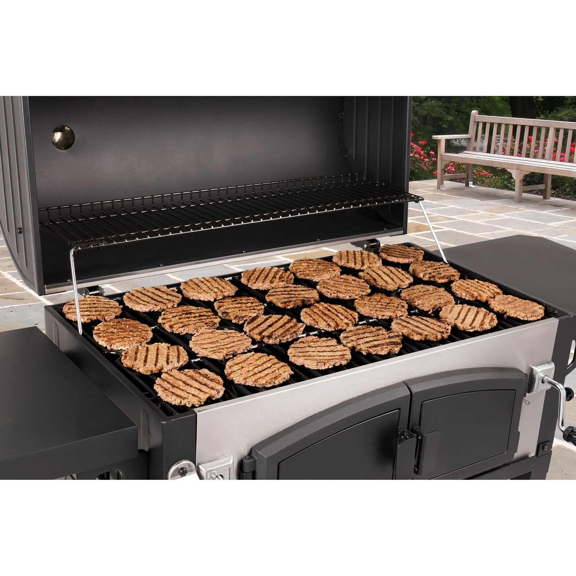 Dyna-Glo DGN576SNC-D X-Large Premium Dual Chamber Charcoal Grill Hand C Mart