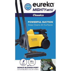 Eureka 3670G Lightweight Mighty Mite Canister Vacuum, 9A Motor, 8.2 lb, Yellow Hand C Mart