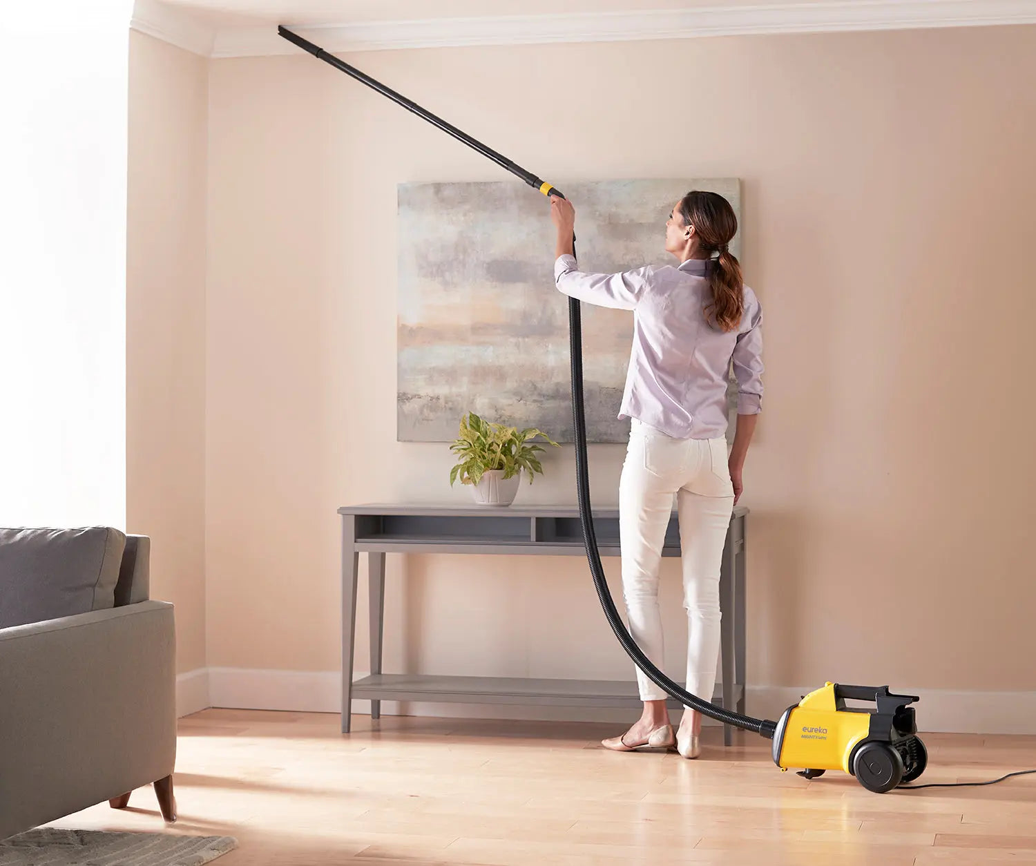 Eureka 3670G Lightweight Mighty Mite Canister Vacuum, 9A Motor, 8.2 lb, Yellow Hand C Mart