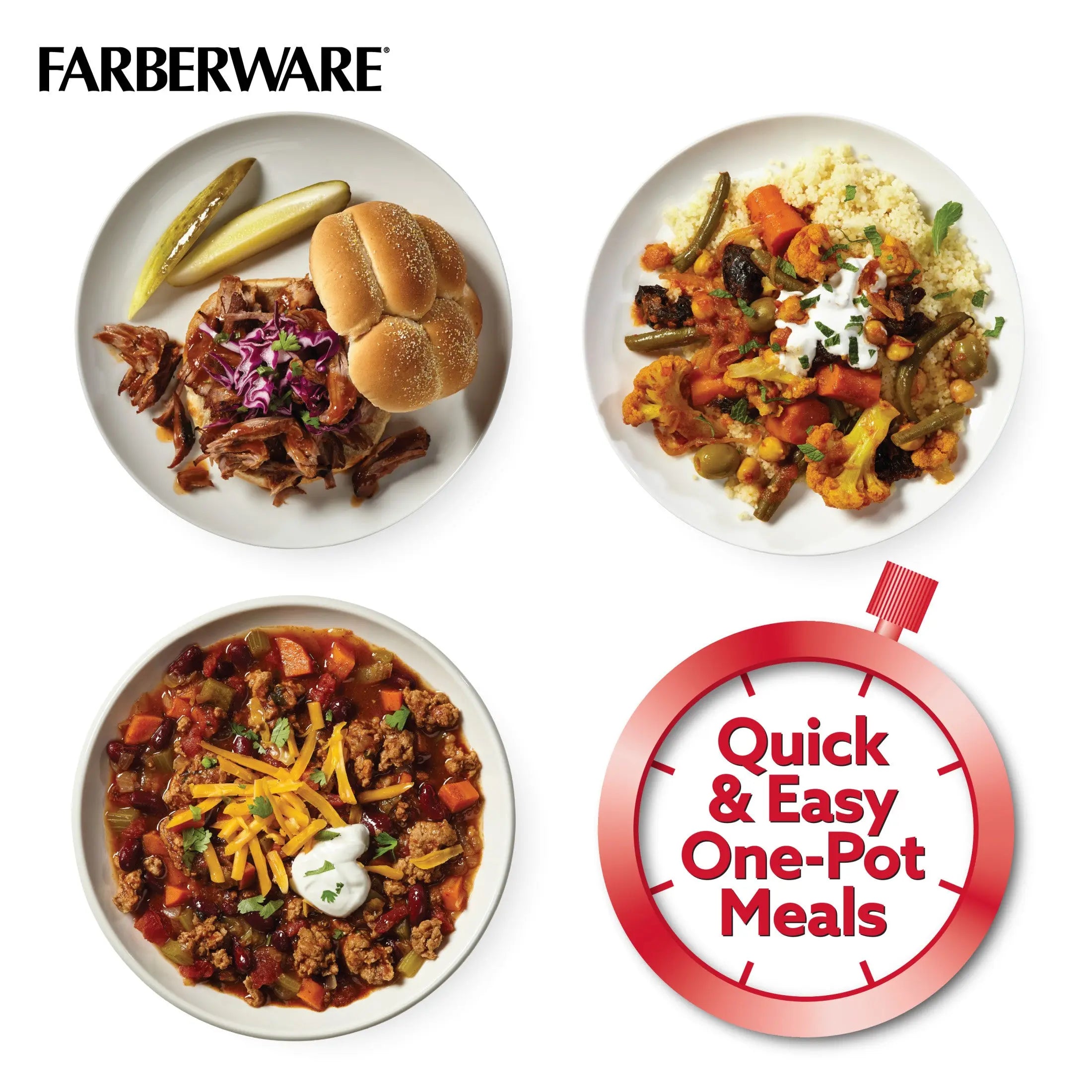 Sturdy locking lid of the Farberware 6-quart stovetop pressure cooker
