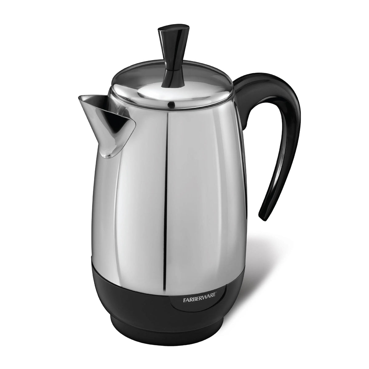 Farberware 8-Cup Stainless Steel Percolator with detachable cord
