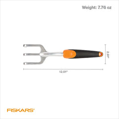 Fiskars Ergo Cultivator Garden Tool with Aluminum Head and Ergonomic Handle, 0.56 Pounds, Orange Hand C Mart