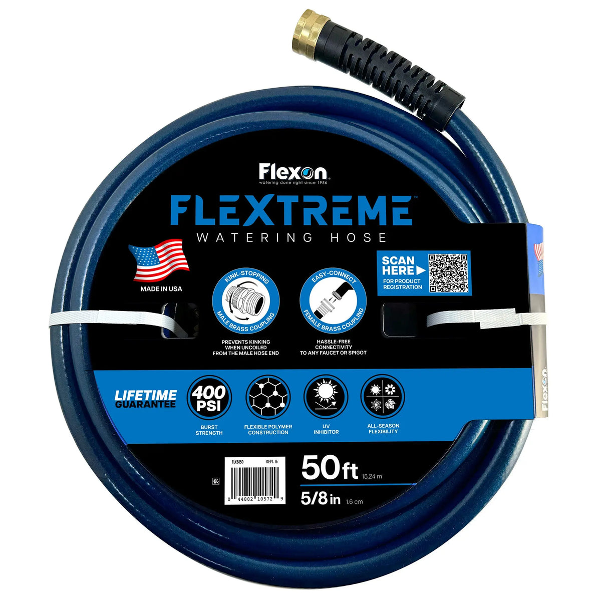 Flexon 5/8 in. x 50 ft. Flextreme Heavy Duty Watering Hose Hand C Mart