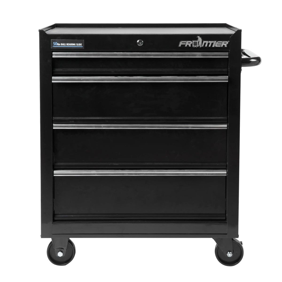 Frontier 26-inch 4-Drawer Base Cabinet Tool Chest, Metal, Black, 41112 Hand C Mart