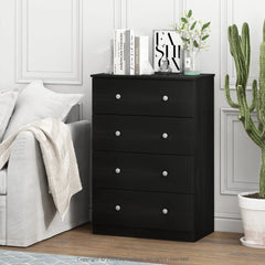 Furinno Tidur Simple Design 4-Drawer Dresser, Americano Hand C Mart