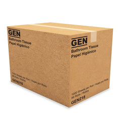 GEN Standard Toilet Paper, Septic Safe, 1-Ply, White, 1,000 Sheets/Roll, 96 Wrapped Rolls/Carton -GEN218 Hand C Mart