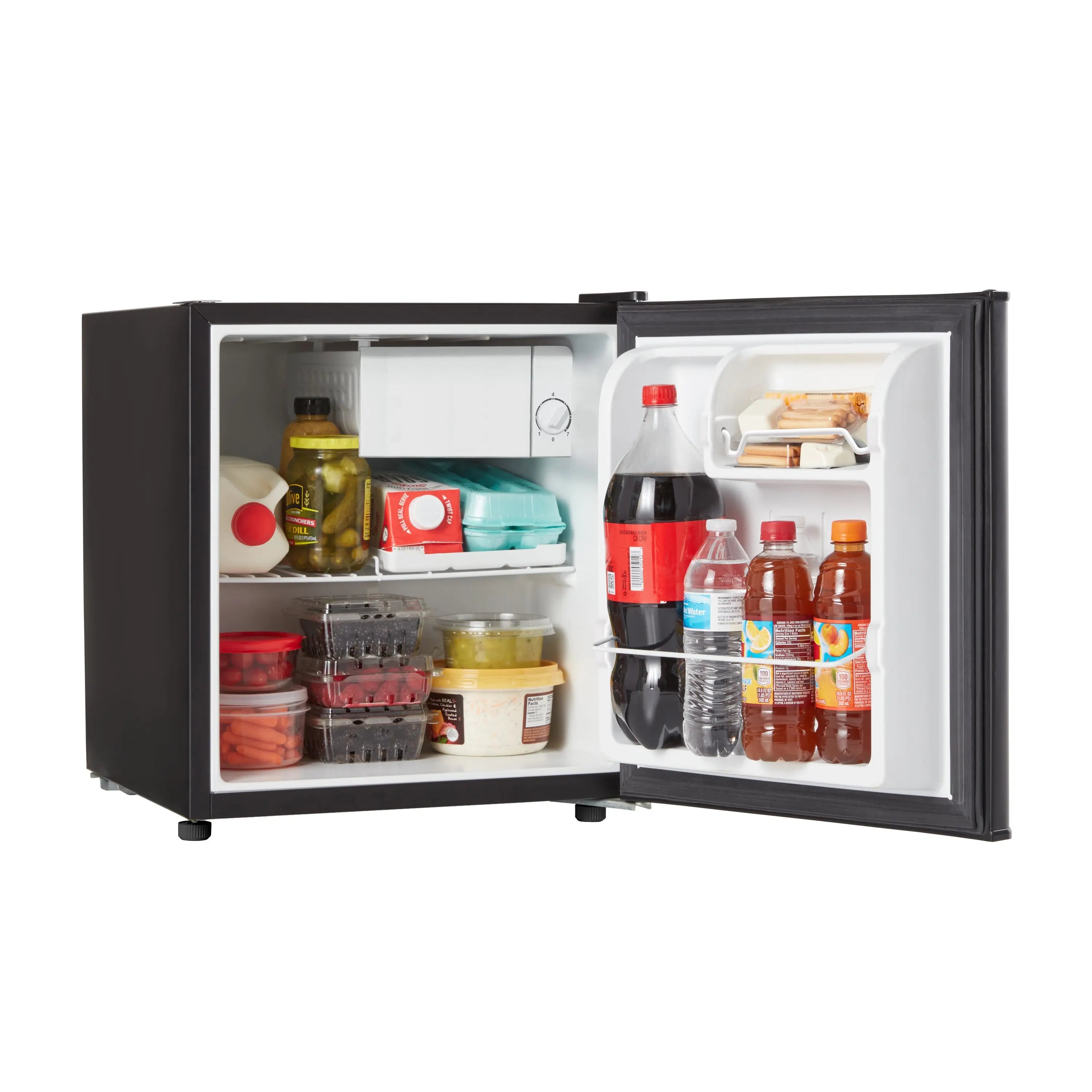 Galanz 1.7 Cu ft Single Door Mini Fridge GL17BK, Black, New Hand C Mart