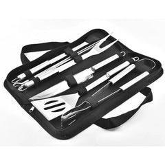 Grilling Accessories BBQ Grill Tools Set, 9 Pieces Stainless Steel Grill Kit with Case, Barbecue Utensil Tool Hand C Mart