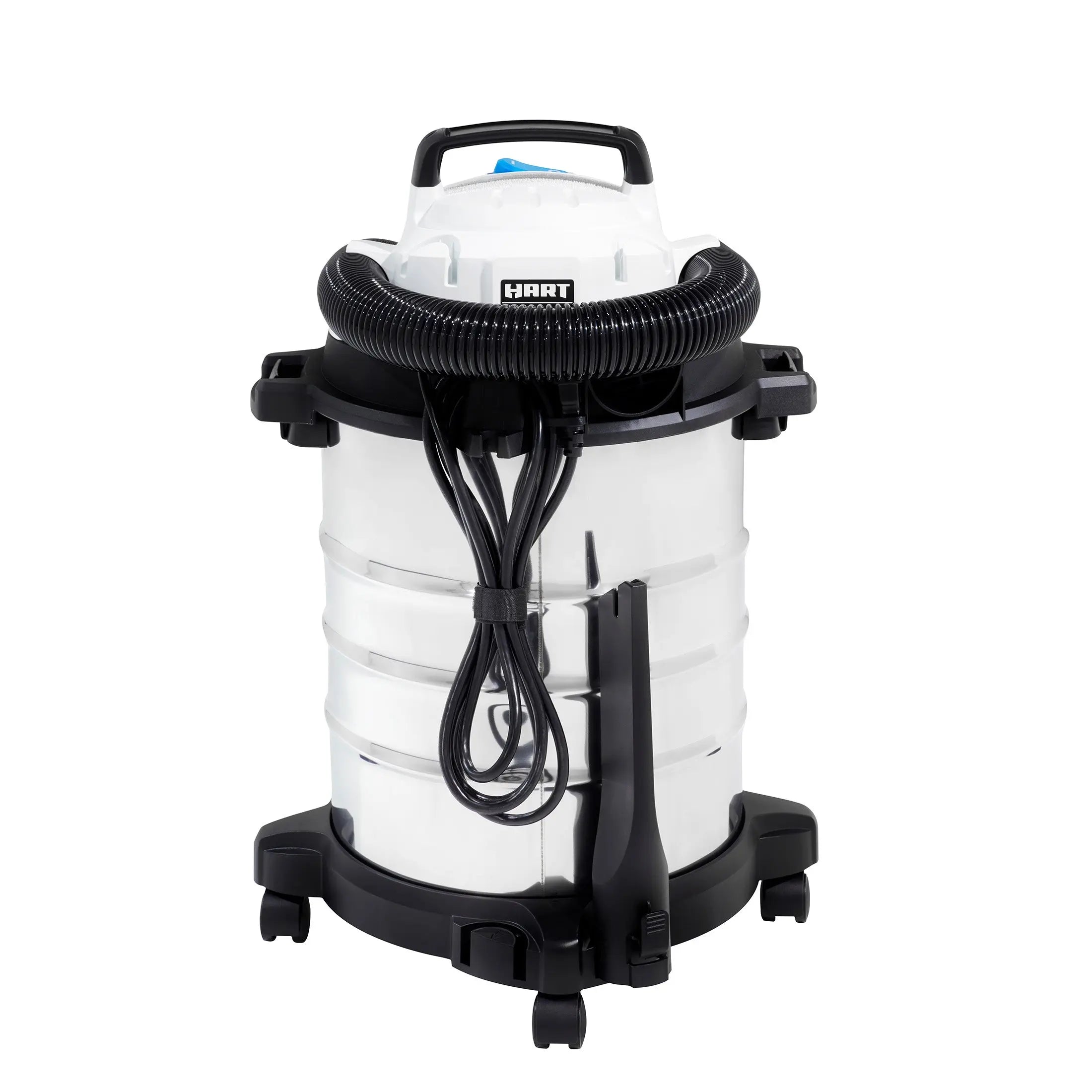 HART 6 Gallon 5 Peak HP Stainless Steel Wet/Dry Vacuum, VOC608S 3702 Hand C Mart