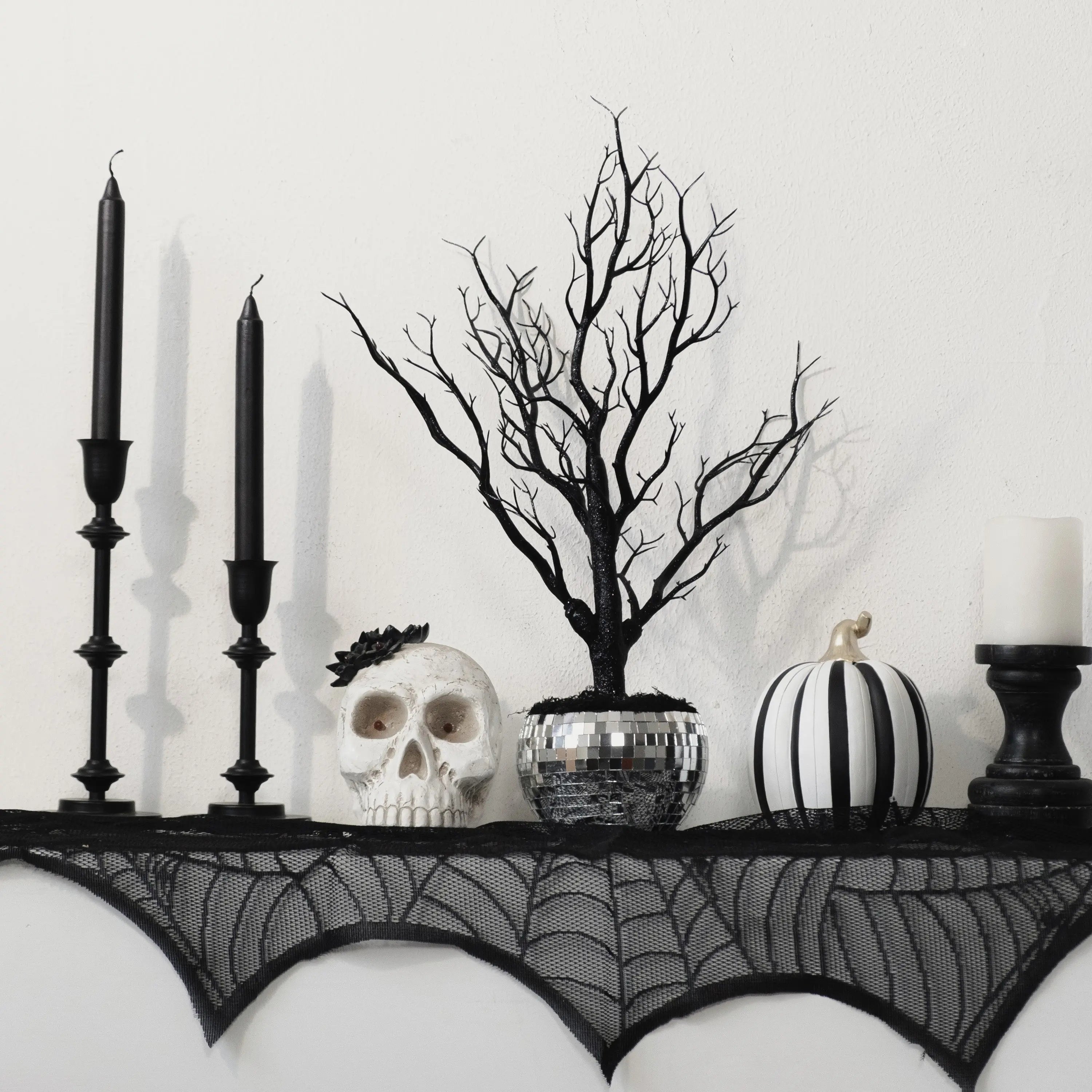 Halloween Black Ghostly Tree Decoration, by Way To Celebrate Hand C Mart