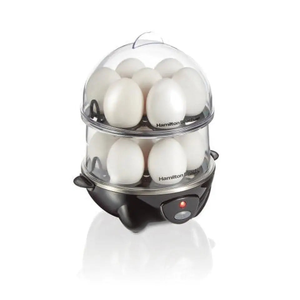 Hamilton Beach 3-in-1 Egg Cooker, Hard-Boiled, Poached, Omelets, 14 Egg Capacity, 25508 Hand C Mart