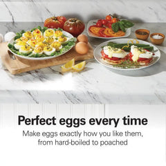 Hamilton Beach 3-in-1 Egg Cooker, Hard-Boiled, Poached, Omelets, 14 Egg Capacity, 25508 Hand C Mart