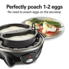 Hamilton Beach 3-in-1 Egg Cooker, Hard-Boiled, Poached, Omelets, 14 Egg Capacity, 25508 Hand C Mart