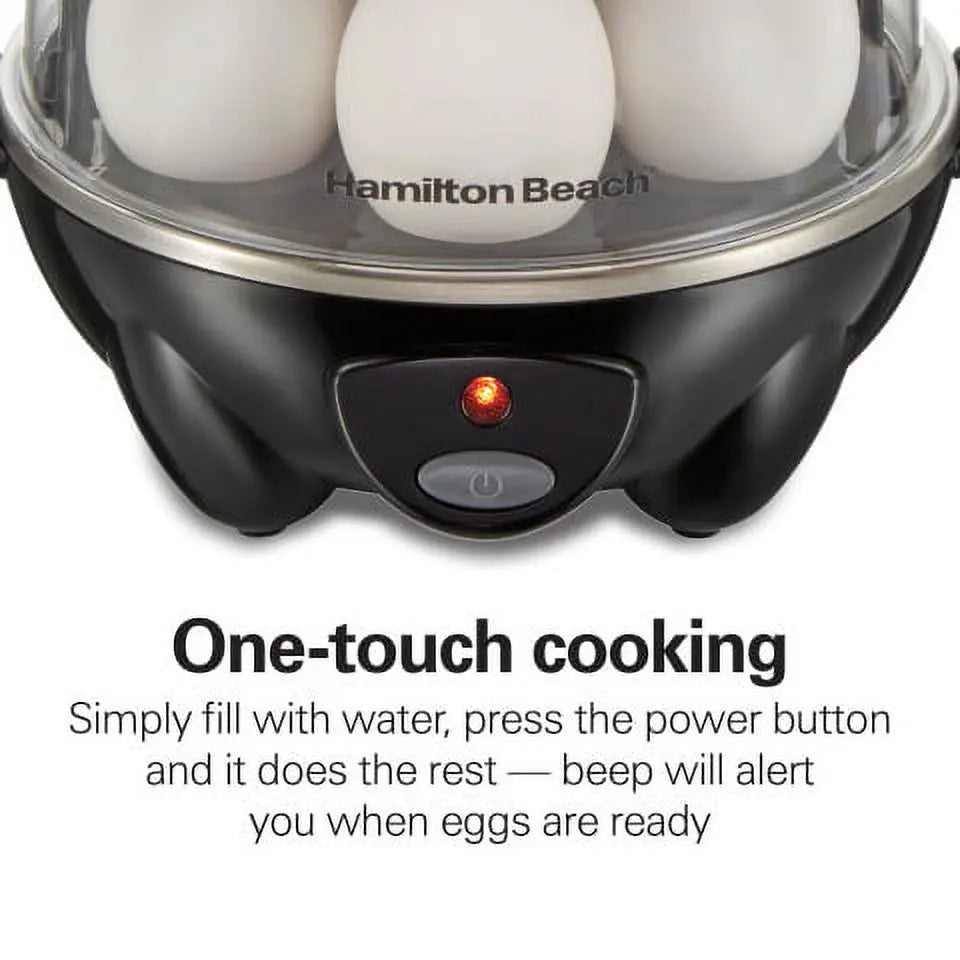 Hamilton Beach 3-in-1 Egg Cooker, Hard-Boiled, Poached, Omelets, 14 Egg Capacity, 25508 Hand C Mart