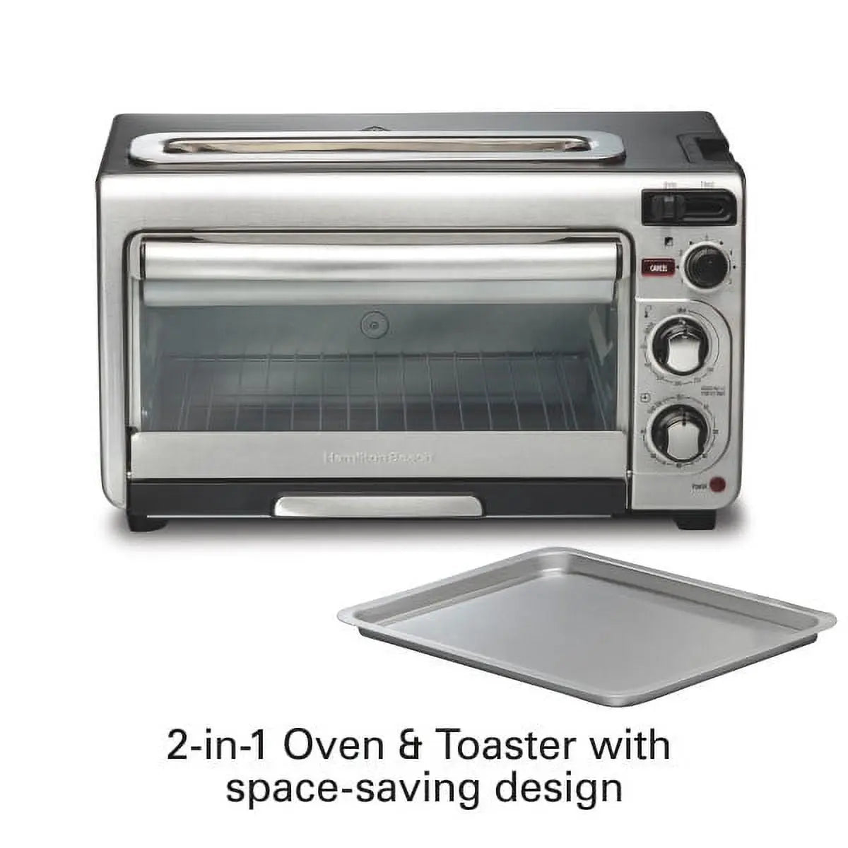 Hamilton Beach 31156 Stainless Steel Oven & Toaster Combo Hand C Mart