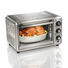 Hamilton Beach Sure-Crisp Air Fryer Toaster Oven, 6 Slice Capacity, Stainless Steel, 31196 Hand C Mart