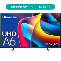 Hisense 65-Inch Class A6 Series 4K UHD Google Smart TV (65A6N, 2024 Model) - 4K AI Upscaler, Game Mode Plus, Voice Remote, DTS Virtual:X technology Hand C Mart