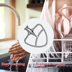 Hozodo Stainless Steel Beater Attachment for KitchenAid Stand Mixer Replacement Tilt-Head Beater Hand C Mart